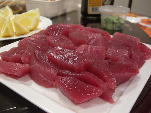 Uncle Beng’s Yellowfin Tuna Sashimi by avlxyz