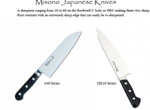 Misono Japanese Knive series 440 and UX10 - Benefits