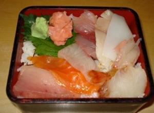 bento box sushi fish