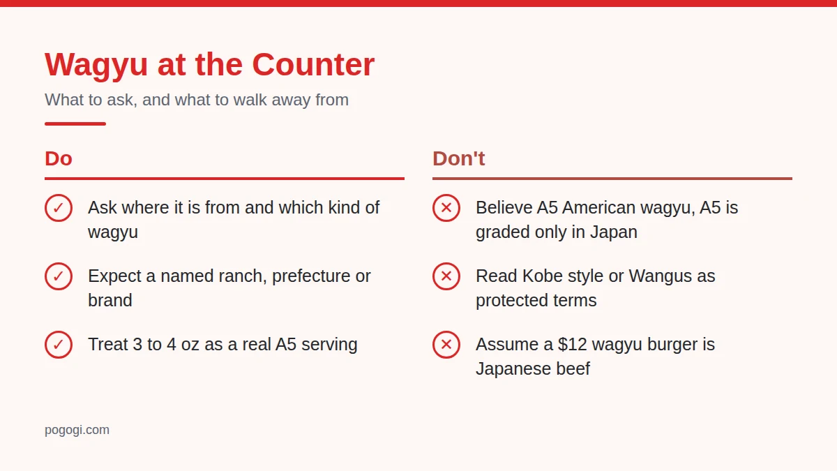Summary card: Wagyu at the Counter