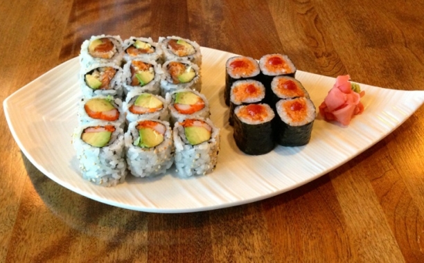 sushi rolls in USA