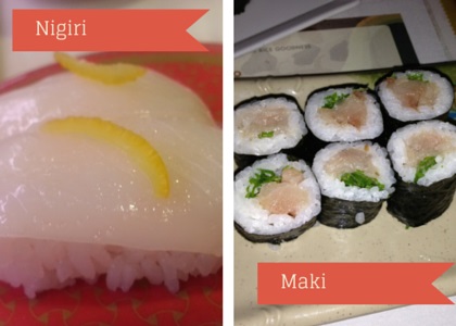 difference between Maki & Nigiri