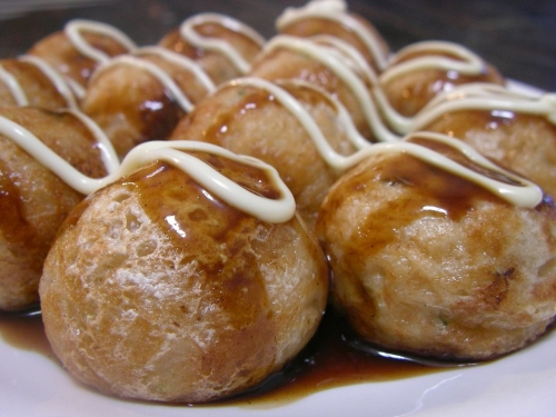 Japanese Mayonnaise on Takoyaki