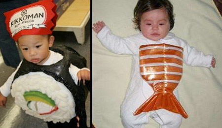 sushi roll baby costume