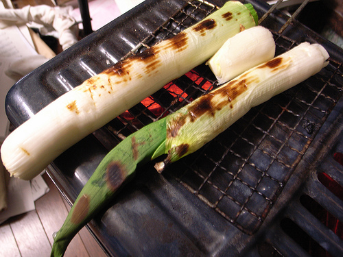 Grilled negi by matsuyuki