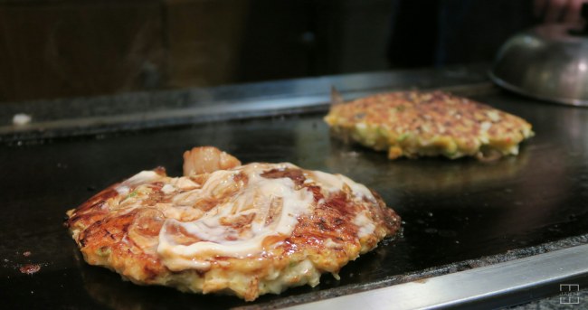 Okonomiyaki from Mizuno - Osaka, Japan.