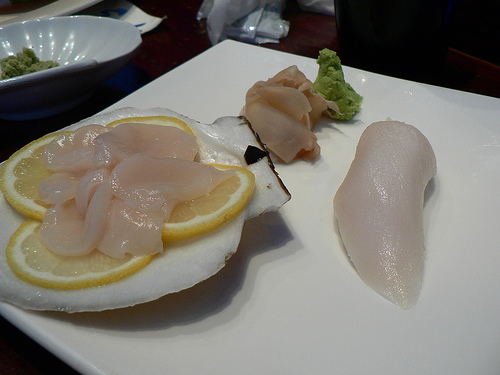 live scallop, escolar by stu_spivack, on Flickr