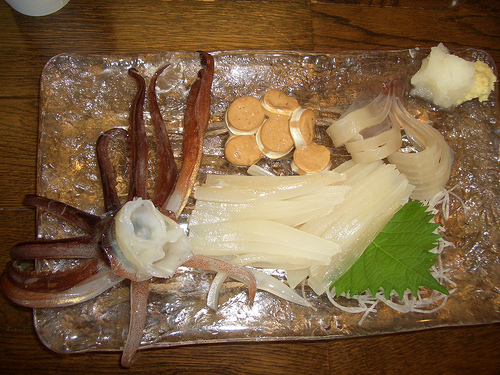 Ika Sashimi Breakfast by Ms. President, on Flickr