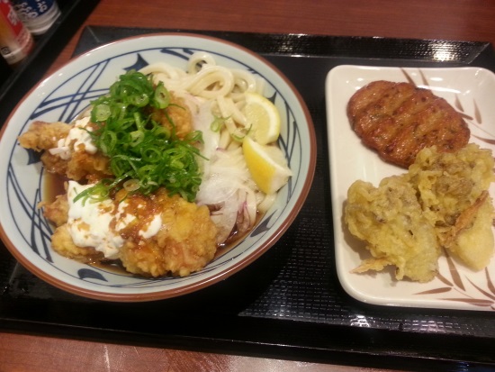 Udon Noodles with Tempura 